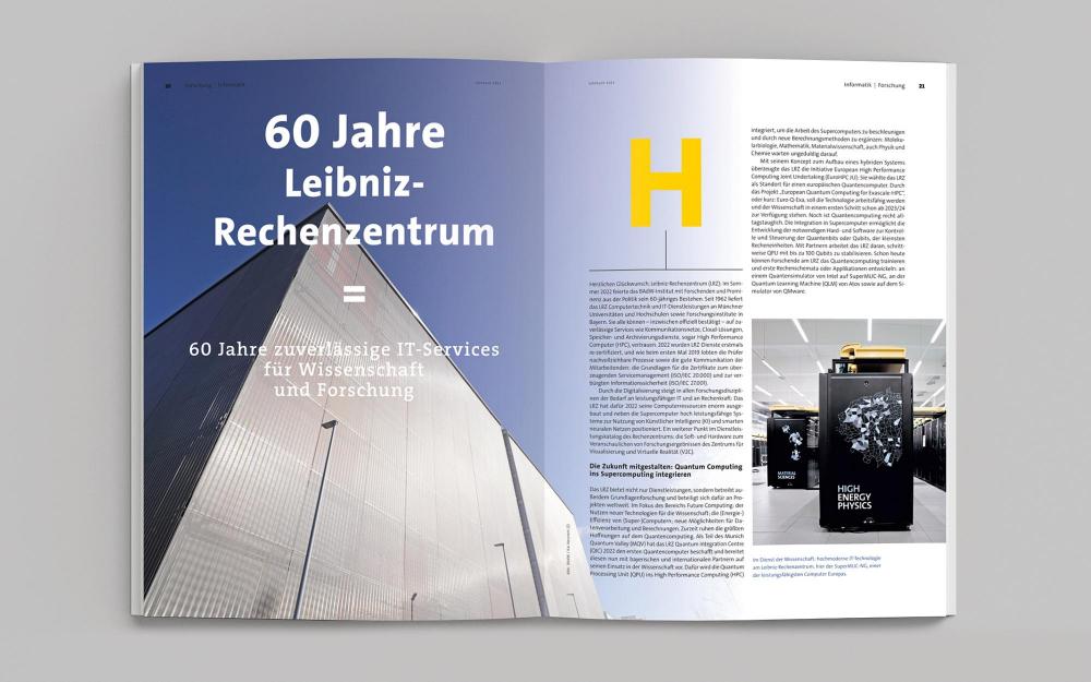 a.werner grafik, Jahresbericht Bayerische Akademie der Wissenschaften, Layout
