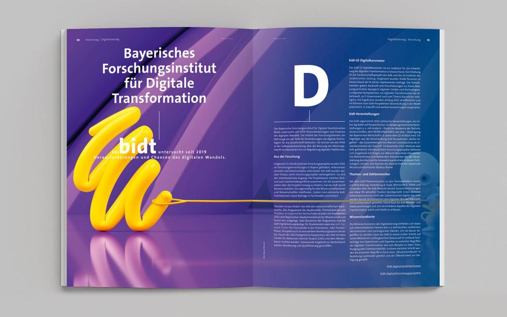 a.werner grafik, Jahresbericht Bayerische Akademie der Wissenschaften, Layout