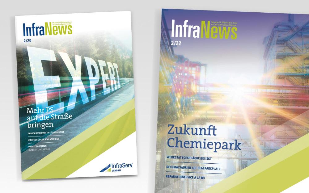 a.werner grafik, InfraServ Gendorf, InfraNews, Editorial Design