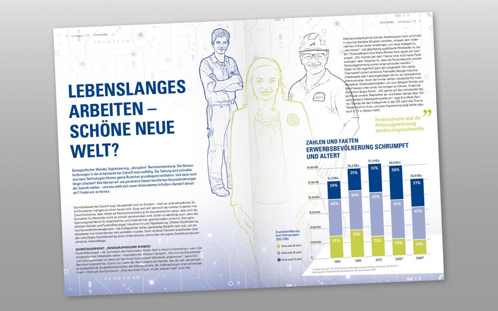 a.werner grafik, InfraServ Gendorf, InfraNews, Editorial Design
