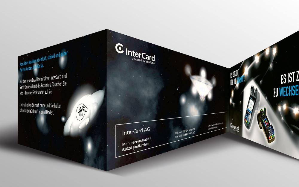 a.werner grafik, InterCard, Layout UFO-Illustration