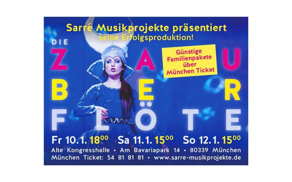 a.werner grafik, Sarré-Musikprojekte, Corporate Design, Anzeige