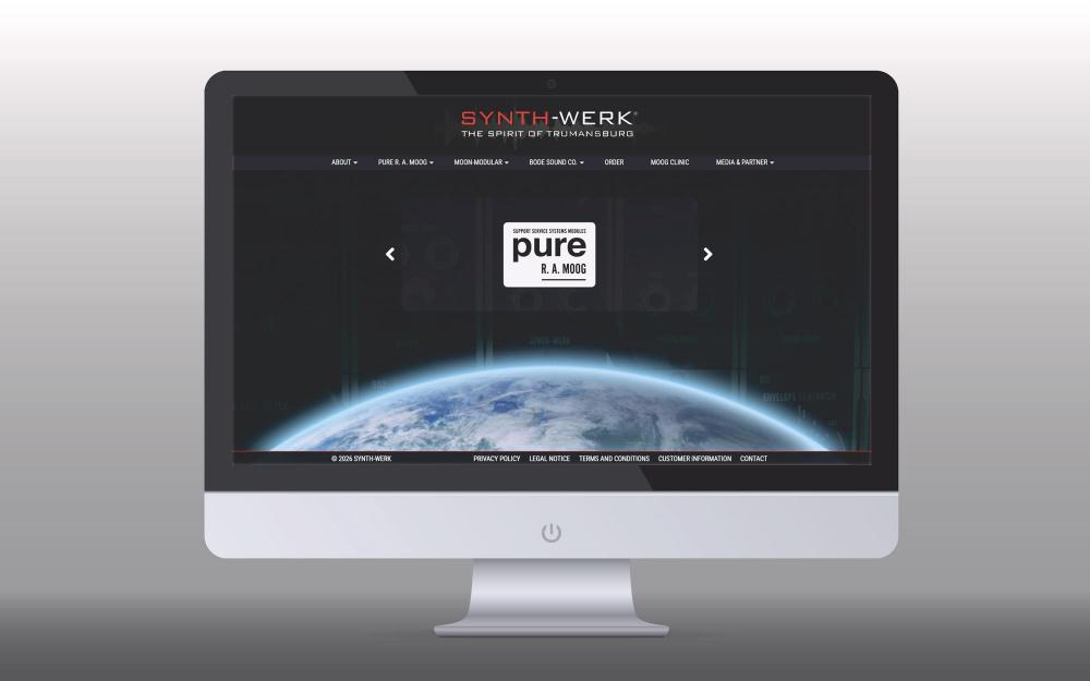 a.werner grafik, Synth-Werk, webdesign