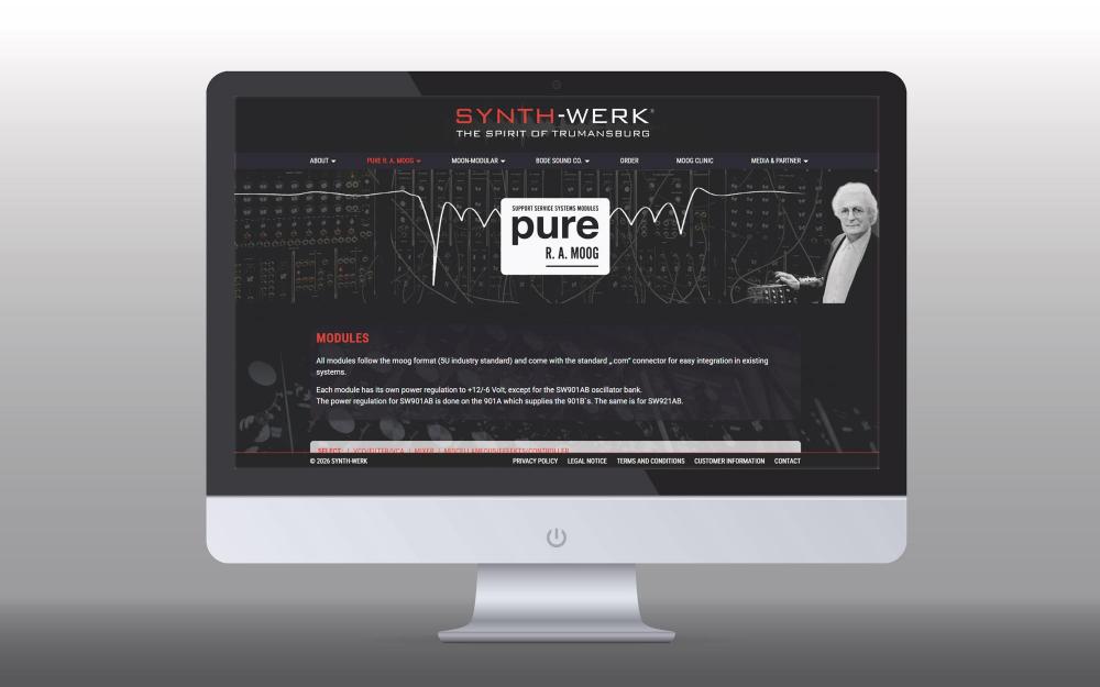a.werner grafik, Synth-Werk, webdesign