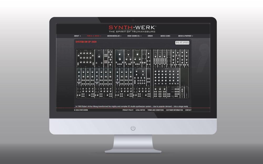 a.werner grafik, Synth-Werk, webdesign