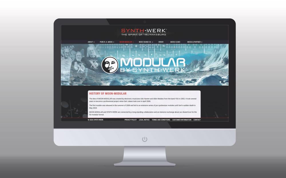 a.werner grafik, Synth-Werk, webdesign