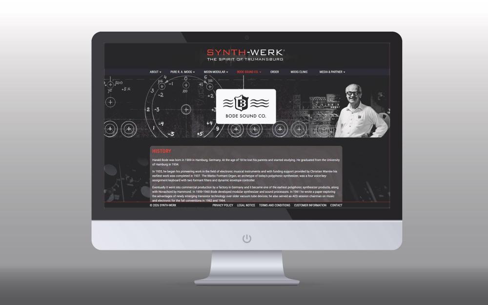 a.werner grafik, Synth-Werk, webdesign